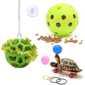 Turtle Feeder Ball, 7 Pcs Tortoise Treat Ball with Skateboard Ball Enrichment Toys Hay Fruit Vegetable Feeder Hanging Feeding Grass Holder Foraging Toy for Small Animals Pets