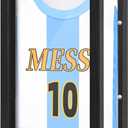 11" x 14" T Shirt Frames for Wall Display, Jersey Frame Display Case with UV Protection Acrylic, Wood Shadow Box Frame Depth of 1", Display Case for T Shirts, Jerseys, Memorabilia (Black)