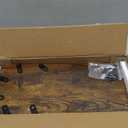 Golener Countertop Organizer Corner Shelf, 2 Tier Adjustable Stackable Corner Shelves for Kitchen, Bathroom, Spice Rack, Coffee Area, Over Sink, Dresser Table, Corner Counter Shelf Stand, Rustic Brown (Large Modern)