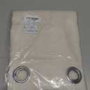 NICETOWN Natural Linen Curtains 84 inch Long 2 Panels Set, Grommet Top Thick Linen Burlap Semi Sheer Vertical Drapes Privacy Assured with Light Filtering for Bedroom/Living Room, W55 x L84