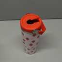 30oz Strawberry Flip Tumbler With Handle Lid and Straw,Strawberry Floral Coffee Mug Cup Water Bottles,Strawberry Themed Gifts for WomenStrawberry Decor Stuff Accessories