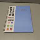 2026 Planner 8.5" x 11", Weekly and Monthly Calendar Planner Book, January 2026 - December 2026, Hardcover Spiral Planner with Monthly Tabs, Notes Pages, Perfect for Women & Men, A4 - Blue