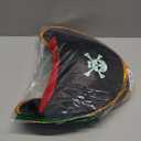 3Pcs Pirate Hat & Stuffed Shoulder Parrot & Eye Patches, Pirates Costume Accessories Skull Print Patch for Woman Men Adults for Halloween School Shows and Cosplay Props