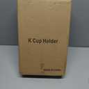 2-Tier K Cup Holder & Condiment Organizer, Bamboo Coffee Pod Organizer & Coffee Bar Accessory for Home or Office,Space-Saving Storage Rack with Handles