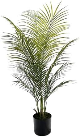 AfanD Artificial Palm Tree 4ft Tall for Home Decor, 6ft Tall, Living Room, Dining Room, Bedroom, Office, Hotel, Restaurant, Bar, Wedding, Party