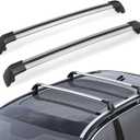 JDMON Compatible with Roof Rack Cross Bars Volvo XC60 2013-2018 with Side Rails Anti-Theft Locks Desigh, Aluminum Luggage Rack Crossbar for Rooftop Cargo Bag Carrier Kayak Canoe Bike, Sliver