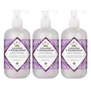 Nubian Heritage Hand Wash To Cleanse & Nourish Lavender & Wildflowers Nourishing Hand Soap 12.3 oz 3 Count