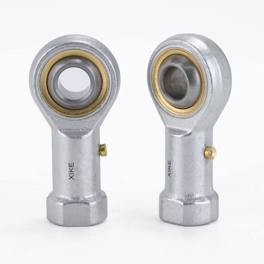 XIKE 2 Pcs PHS7 Joint Rod End Bearings Bore 7mm, Female Thread Right Hand with Lubrication Hole, Fits 3D Printing/Hydraulic Cylinders, Engineering/Agriculture/Garden Machinery, Motorcycles/Trucks.