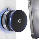 Magnetic Phone Holder Mount with Suction Cup [360 Rotatable] Compatible with MagSafe iPhone for Shower, Kitchen, Gym, Glass, Mirror, Car Display, Any Smooth Surface - Black
