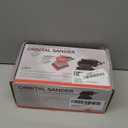 Pneumatic random orbital sander 3 x 4-inch light weight palm sander 1/8" (3 mm) diameter orbit 10000 RPM with extra backing pad 12pcs sandpaper