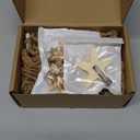 4 Pcs Mermaid Costume for Women Mermaid Crochet Skirt Swimwear Cover up Beach Necklace Starfish Hair Clip (Gold)