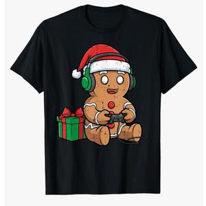 Funny 67 Six Seven Gingerbread Soccer Christmas T-Shirt. S