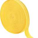uxcell 10 Yards Fold Over Elastic Stretch Ribbon Strap, 1-1/2 Inch Wide Folded Edge Elastic Webbing for Hair Ties Headbands DIY Craft Waistband Pants Clothes, Yellow