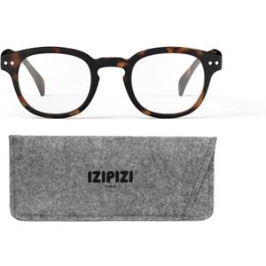 IZIPIZI READING #C Reading Glasses for Women and Men  Square Glasses with Anti-Scratch Lenses, Lightweight Fashion Frame (Tortoise)