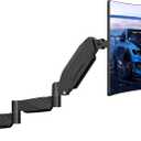 MOUNT PRO Monitor Wall Mount for 13 to 32 inch Computer Screen, Extra Long Adjustable Single Wall Mount Monitor Arm, Full Motion Vesa Wall Bracket 100x100, Hold up to 17.6lbs, Black