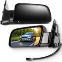 SCITOO Side View Mirrors fit 1988-1999 For Chevy Blazer Suburban Tahoe For GMC Jimmy Yukon Pickup Truck Power Adjusted Driver Passenger Pair Set Mirrors SUV 15764757 15764758