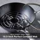 Milk Street 3-Piece 10.5-Inch Small Hammered Carbon Steel Wok