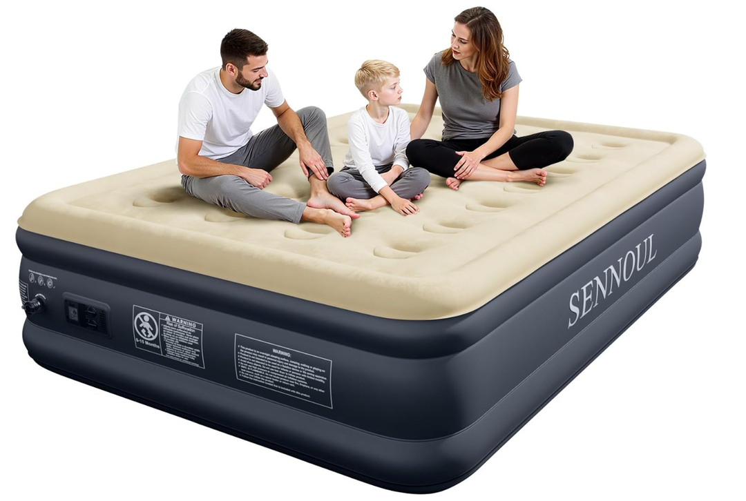 Air mattress, black, 72x38in