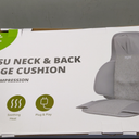 Mynt FSA Eligible HSA Approved Shiatsu Neck and Back Massager for Chair with 10 Deep Kneading Nodes, 2D & 3D Back Massage with Heat, Portable Spot Massage Chair Pad (Black)