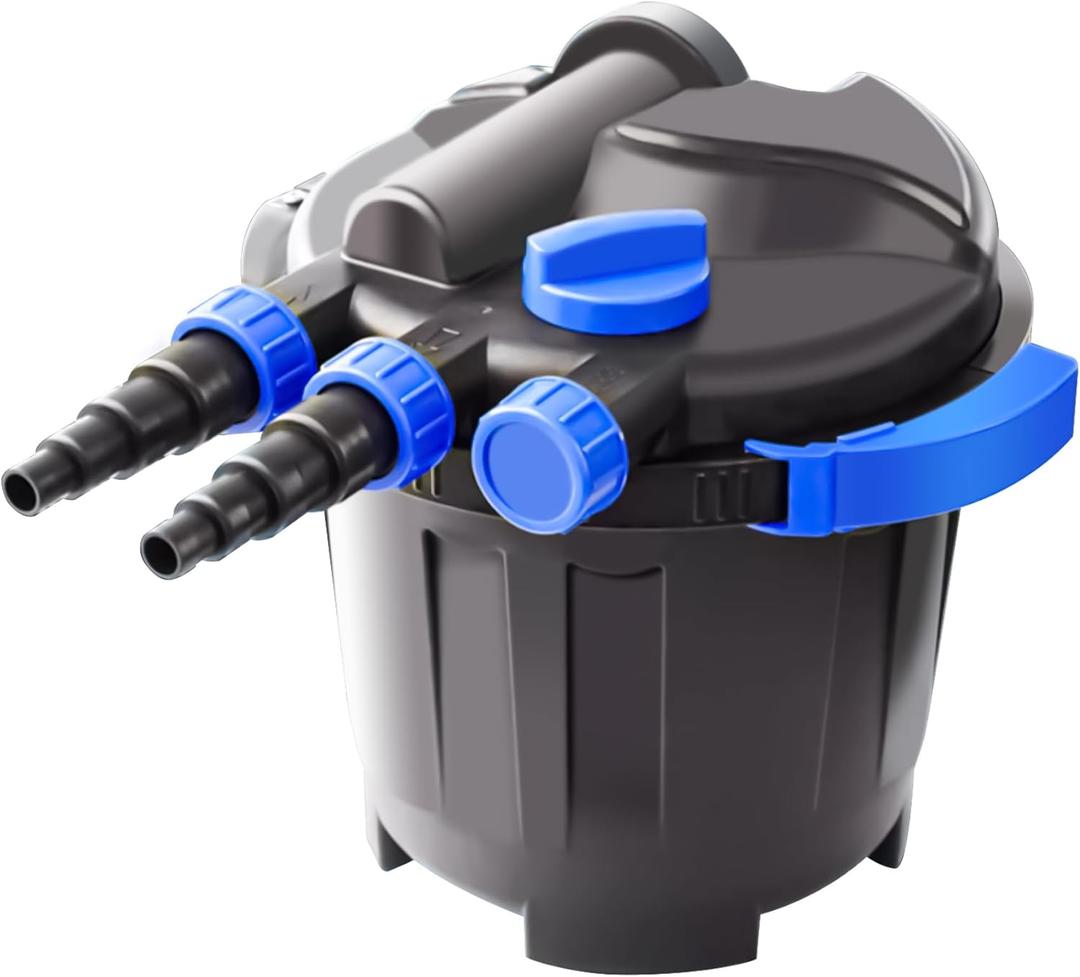 Pressure Bio Filter with UV for Fish Garden Pond 1320 Gal (Filter+UV+Water Pump)