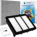Cabin & Engine Air Filter Kit, CF10134 & CA12290, Lab Certified MERV 13, Pre-oiled, 2pcs, Specific for Honda Accord 1.5L L4 (2018-2022); NOT for 2.0L L4 Gas/Hybrid