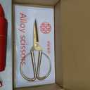 Grand Opening Ribbon-Cutting Ceremony Kit Includes Gold Scissors, Flower Ball, Red Ribbon & White Gloves,Suitable for all ribbon-cutting and inauguration ceremonies (Glossy Finish Handle)