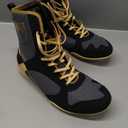 Venum Elite Boxing Shoes (12 Women/10.5 Men, Black/Beige)
