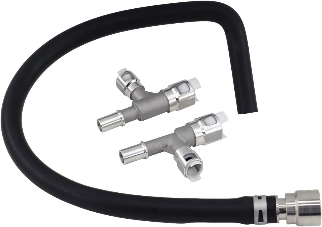 HVAC Heater Hose Assembly with Metal Tee Connector Compatible with Cadillac Escalade/Chevrolet Suburban/Tahoe/GMC Sierra, replace 15145587 15051852 15195404 626-564