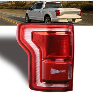 Tail Lights Compatible With Ford F150 F-150 2015 2016 2017 Left Driver Side with Blind Spot Rear Left Lamp (Module Not Included) # HL3Z13405D FL3Z13405F