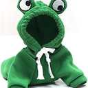 Warm Dog Winter Clothes Cute Fruit Dog Coat Hoodies Fleece Pet Dogs Costume Jacket for French Bulldog Chihuahua Ropa para Perro(Green,M)