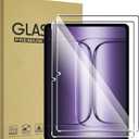 For OnePlus Pad 3 13.2 inch Screen Protector,9H Hardness, Anti-Scratch, Tempered Glass flim, Case Friendly, Anti-Scratch, (2PACK) (Transparent)