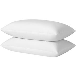 Goose Feathers and Down Pillows, Cotton Cover, Bed Sleeping Hotel Collection Pillows,Set of 2, King Size 20x36