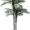 Nafresh 9ft Tall UV Resistant Faux Palm Tree, 108in Artificial Palm Tree Indoor Outdoor, Fake Tree with Real Bark and Realistic Leaves and for Home House Office Living Room Bedroom Yard Patio.