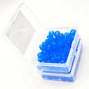 200pcs Dental Color Code Rings, 6mm Silicone Non-Toxic Orthodontic Rings Accessory, Autoclavable Instrument Identification System for Dental Clinics (Blue, L)