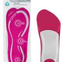 Comfort Zone Tri-Balance Gel Orthotic Insoles for Women, Non-Slip & Cushioned, Fits Well with Heel & Ball of Foot Supports, 3/4 Length Arch Support Inserts for Women, Sizes 6-10, 1 Pair, Pack of 3