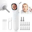Otoscope Ear Camera with 1.21 Screen, 1080P Ear Scope with 4 LED Lights, Otoscope Camera for Adults Kids and Pets, Support Photo & Video, Type-C Charging with Computers, Baby Essentials, Home Medical (Simplified  White)