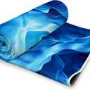 alissgorat Yoga Mat Towel, Hot Yoga Towel High-Definition Pattern, Machine Washable with Ultra-Absorbent Yoga Towels for Hot Yoga Non Slip for Fitness, Exercise, Pilates, 72 x 27 in, Ink Wash