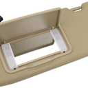83280-TLY-H11ZB Left Driver Sun Visor Compatible with Honda CRV 2017 2018 2019 2020 2021 2022 with Vanity Light Beige