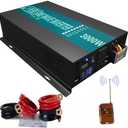 WZRELB 3000watt Pure Sine Wave Inverter 12V DC to 120V AC 60HZ with LED Display Wireless Remote Controller Car Inverter Generator (RBP300012VCRT)