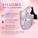 FSA Red Light Therapy Mask : Target Acne Removal,Wrinkles Redness,Wirless Remote, Salon Grade HSA Infrared Face Mask, Anti Aging Skincare for Home,2000mAh Rechargeable Led Light Therapy Facial Mask