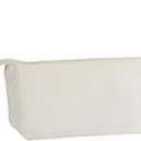 Juvale Canvas Makeup Bag - 6 Pack, 11.75 x 5.5 In, White Cotton - Travel Cosmetic & Toiletry Pouches with Zipper - Blank DIY Canvas Pouches for Crafting & Bridesmaid Gifts