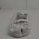 MIULEE Pinch Pleated Linen Curtains 96 Inches Long 2 Panels for Living Room Bedroom, Memory Trained Drapes Pinch Pleat Back Tab Light Filtering Neutral Ivory Cream Farmhouse Boho Window Curtains (Beige White)