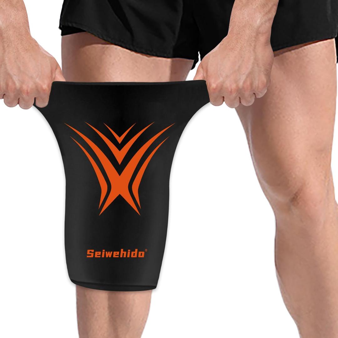 Extended Knees Ice Pack for Injuries Freeze Compression Sleeve Reusable Gift Soft Gel Ice Wrap for Leg Swelling, Knee Replacement Surgery, Cold Compress Therapy for Arthritis, Meniscus Tear and ACL