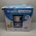 Avanti Nugget Ice Maker with Digital Controls and Dispenser Countertop Use Self-Cleaning Makes 33lbs of Chewable Ice Per Day, Includes Ice Bin, 195-Watts, Stainless Steel