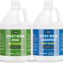 2 Gallon Crystal Clear Resin Kit,No Bubble & Not Yellowing Epoxy for Coating, Casting, Table Top,DIY, Bar Top, River Tables, Resin Art, Wood with High Gloss Finish