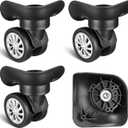 Luggage Wheels Replacement Kit, 4 Pack Universal Swivel Wheels for Suitcase Repair, Smooth Rolling Caster Replacement Parts for Travel Luggage