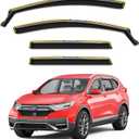 in-Channel Window Rain Guards Fit for Honda CRV (CR-V) 2017 2018 2019 2020 2021 2022, Extra Durable Window Visors Window Deflectors Vent Visors Vent Shades Car Accessories-4 pcs