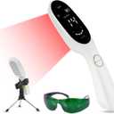 Cold Laser Therapy Device Low Level Laser Therapy (LLLT) Wand 3x808nm + 18x650nm, Handheld Red & Infrared Light Therapy for Humans & Pets Red Light Therapy for Dogs & Cats, Joint & Muscle Relief