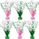 Geelin 6 Pack Witch Theme Party Supplies Pink and Green Metallic Foil Spray Centerpiece Star Table Decoration for Birthday Wedding Anniversary Graduation Holiday Party Supplies Decor