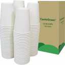 150 Count 12 OZ Heavy-duty Paper Coffee Cups, White Disposable Cup for Hot and Cold Beverage